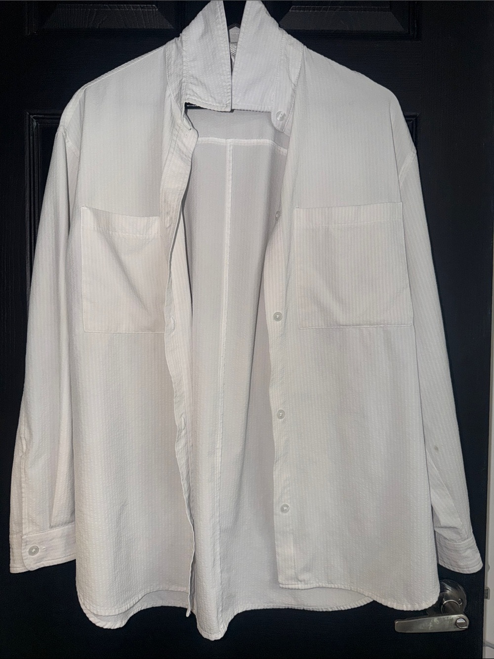 ALO Yoga Men's White Lightweight Shirt Jacket